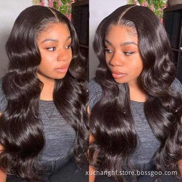 Wholesale 13*6 Lace Front Wig,Preplucked Bleached Knots Human Hair Lace Wig,Cuticle Aligned Dropshipping Lace Frontal Wig Vendor